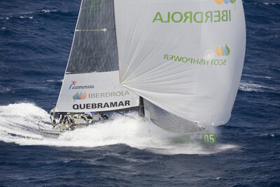Large-format graphics on a laminate sail